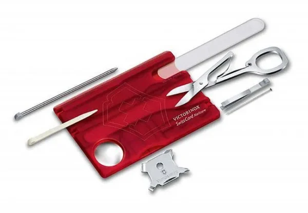 Victorinox Swisscard Nailcare, 13 функций красный