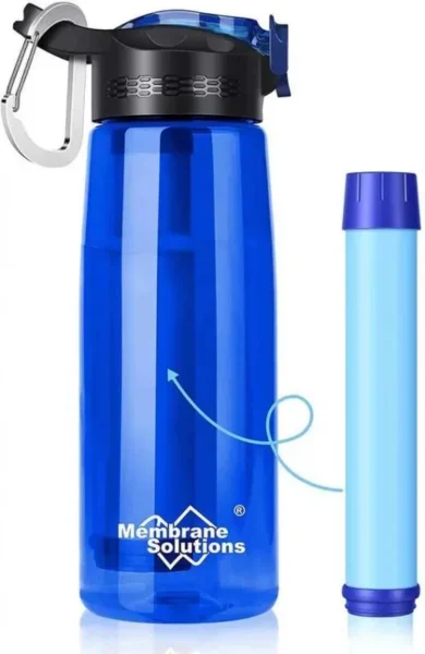 Membrane Solutions Water Filter Bottle синий