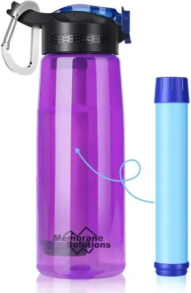 Membrane Solutions Water Filter Bottle фиолетовый