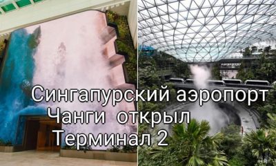 Водопады и Природа: Новый аэропорт Чанги - Жемчужина Сингапура