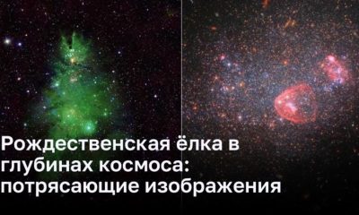 Рождественская ёлка в глубинах космоса: потрясающие изображения