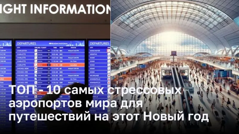 ТОП - 10 самых стрессовых аэропортов мира для путешествий на этот Новый год