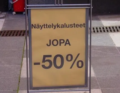 Неприличные скидки стартовали в Финляндии