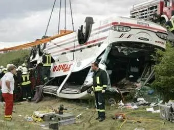 В Турции попал в аварию автобус с туристами