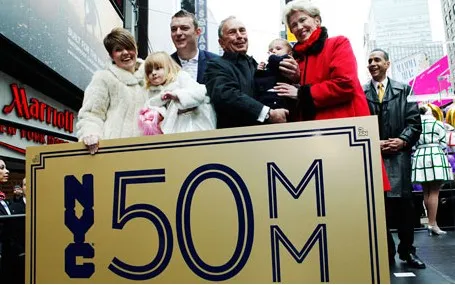 Нью-Йорк побил годовой рекорд — 50-миллионный турист в 2011 году