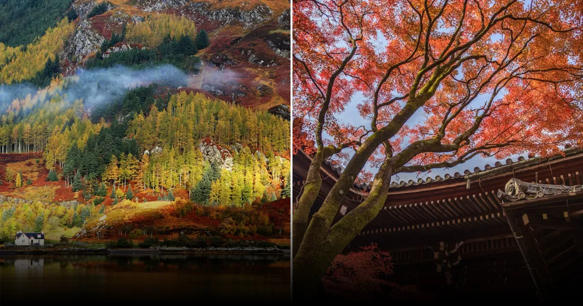 10 прекрасных мест в мире, где можно увидеть краски осени