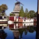 Houseboat under the Mill