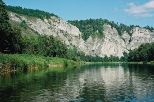 Южный Урал. Башкирия. Агидель. Белые скалы Белой реки