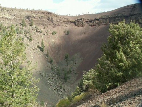 Кратер Bandera Volcano в заповеднике El Malpais