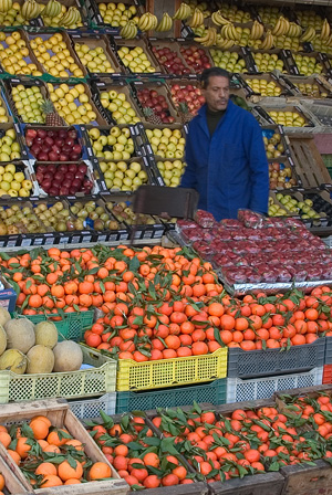 Рынок в Касабланке. Мандарины, апельсины недорого!