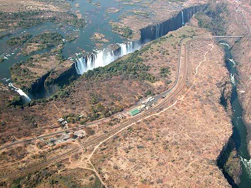 Водопад Виктория сверху