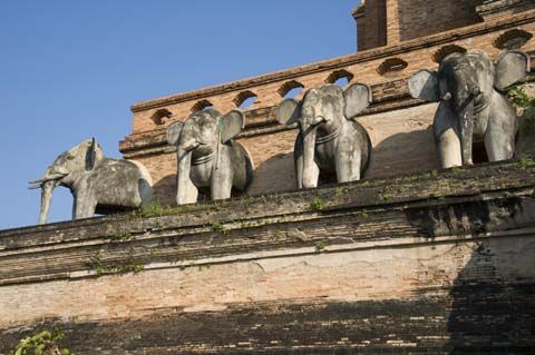 Chiang Mai. Wat Chedi Luang Temple