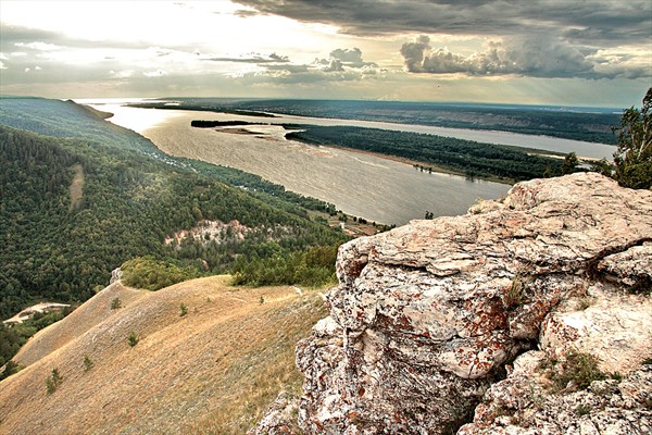 Стельная гора в заповеднике Самарская Лука