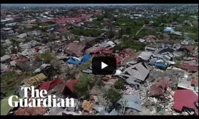 Новое видео о цунами в Индонезии – разрушения в Палу