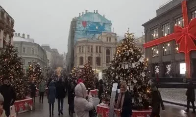 Москва новогодняя - ЦУМ и Кузнецкий мост