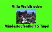 Villa Waldfrieden Ferienwohnungen Und Haus
