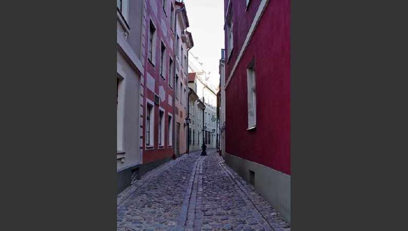 Узкие улочки столицы Латвии