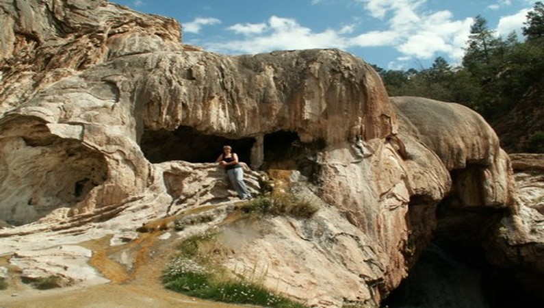 Заповедник Jemez, пещеры Soda Dam