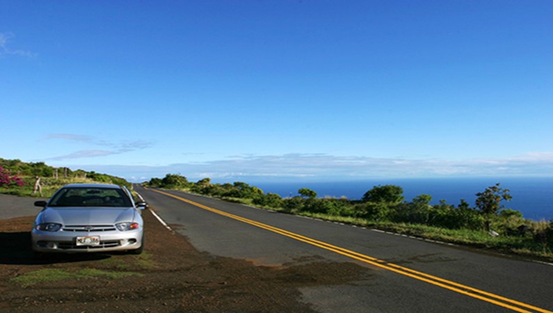 Дорога вдоль побережья Тихого океана, район Kaupo.
Центральная часть о. Мауи, Гавайи.
