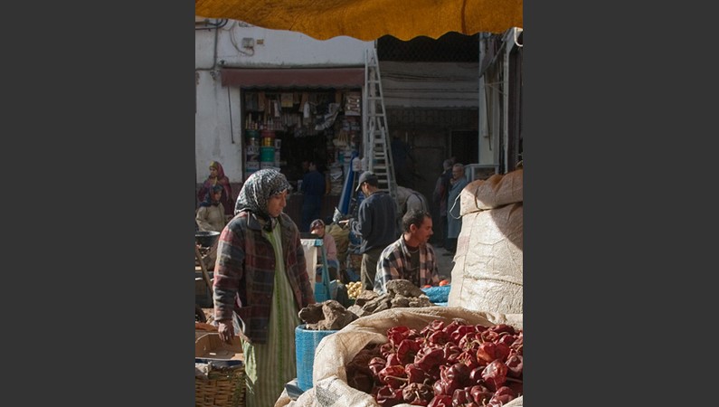 Рынок в Касабланке. Перец