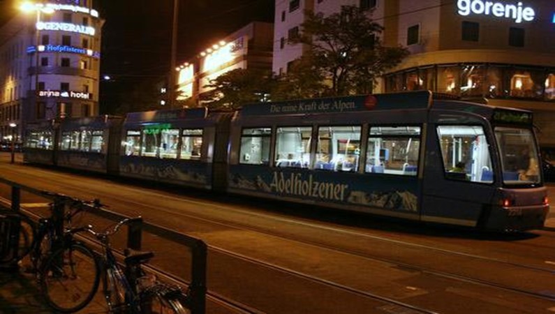 Мюнхен. Ночной трамвай