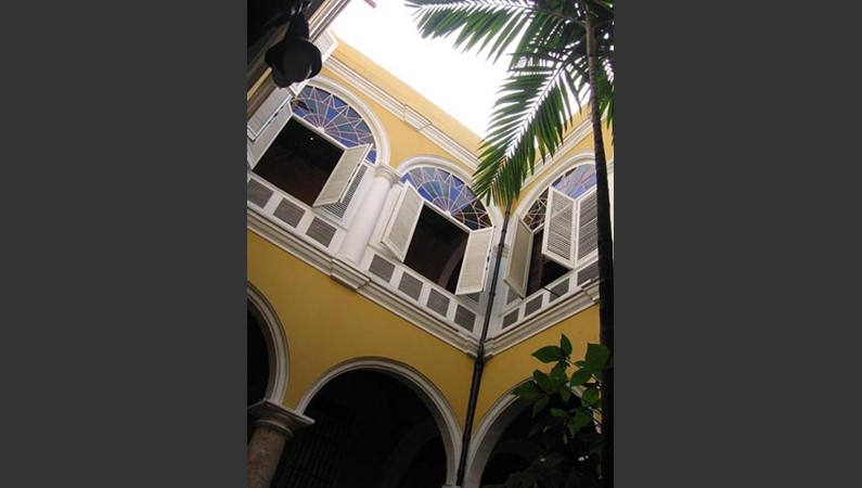 Патио в Музее рома. Гавана.