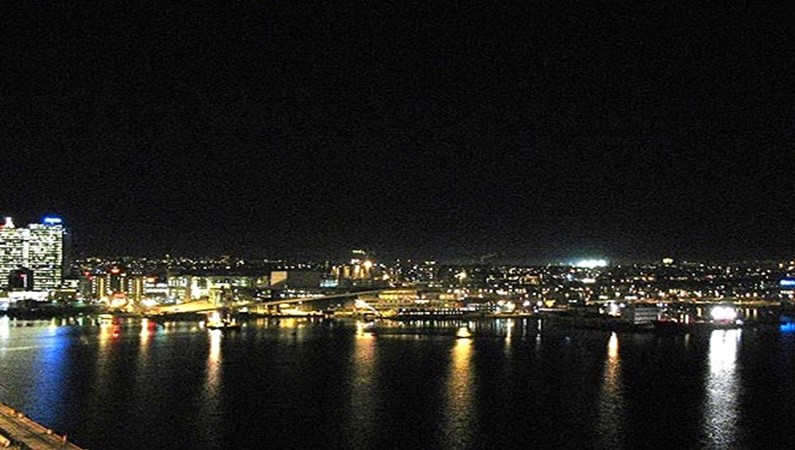Ночной Осло с парома DFDS