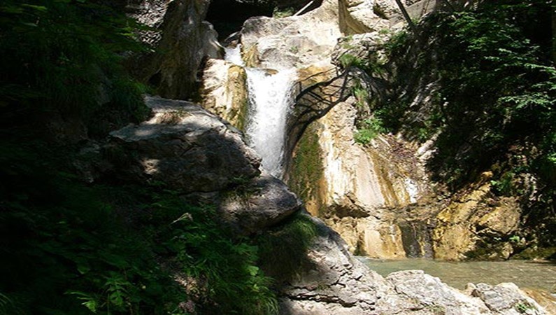 Водопад в ущелье Tscheppa Schlucht