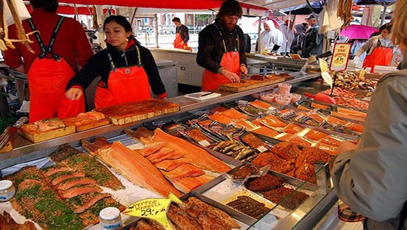 рыбный рынок в Бергене