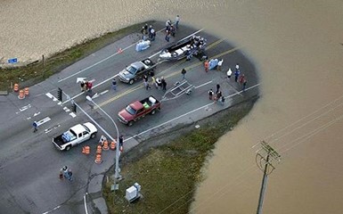 Сильное наводнение в США