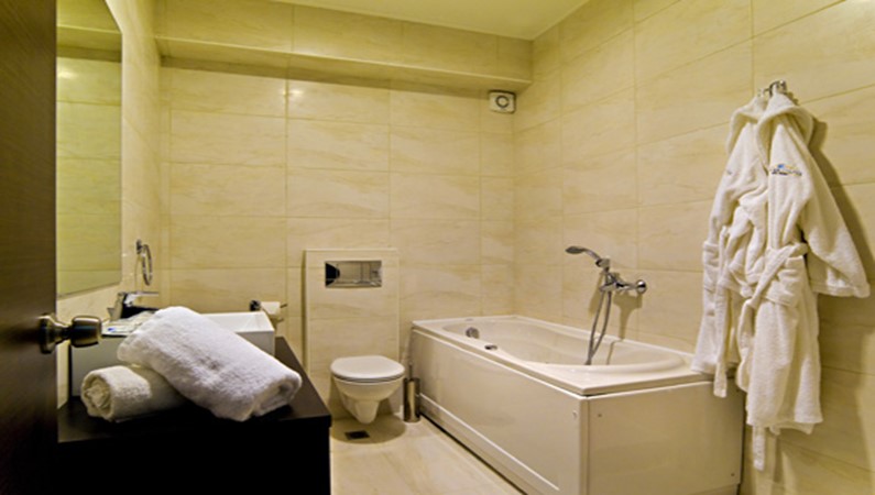 Ванная в номере отеля Flegra Palace