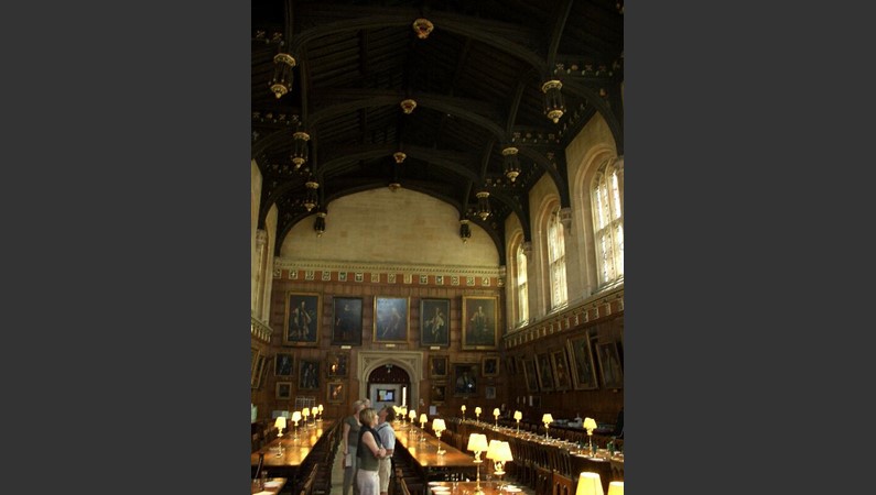 Оксфорд. Christ Church College. Обеденный зал.