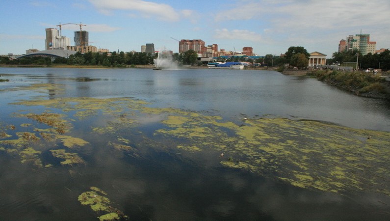 Река Миасс В Челябинске.
