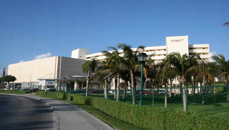 Отель HAYATT, Карибское море, Канкун, Мексика.