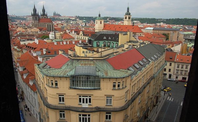 Прага. Вид из Пороховой башни