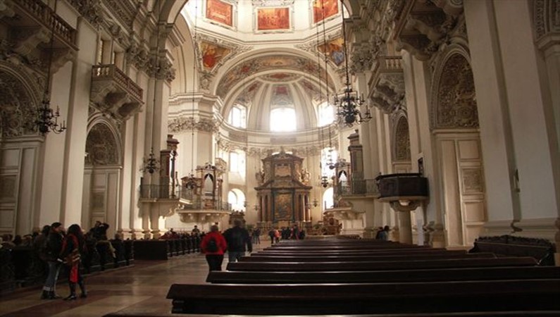 Зальцбург. Кафедральный собор внутри
