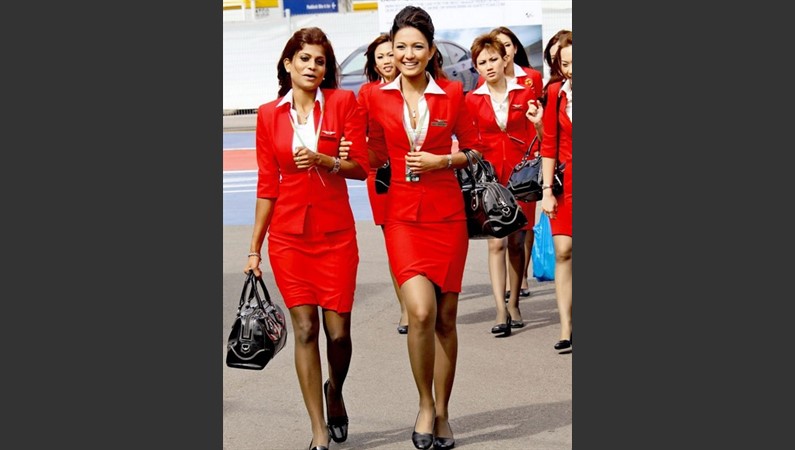 Стюардессы авиакомпании Air Asia