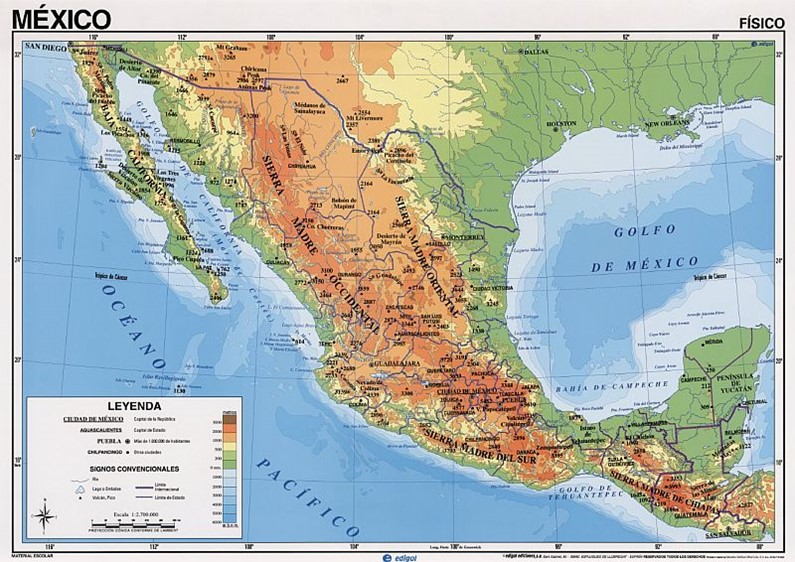 Мексика. Географическое положение Мексики