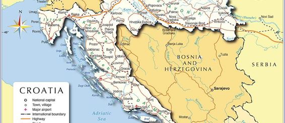 Хорватия. Географическое положение Хорватии