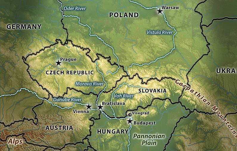 Чехия. Географическое положение Чехии