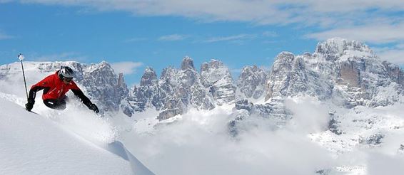 Италия. Отдых на заснеженных вершинах Альп в Трентино