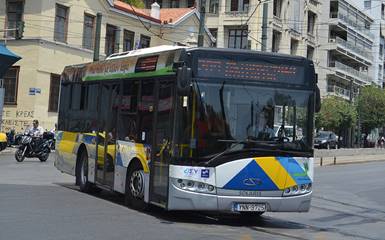 Общественный транспорт в Афинах. Автобус в Афинах