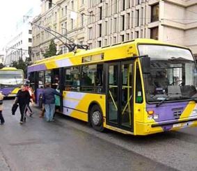 Общественный транспорт в Афинах. Троллейбус в Афинах