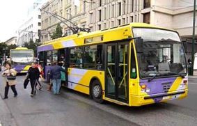 Общественный транспорт в Афинах. Троллейбус в Афинах