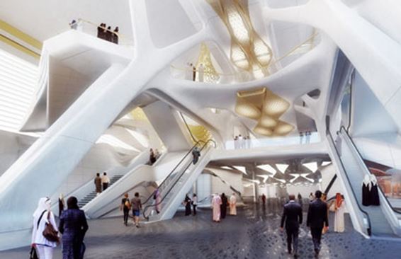 Станция метро в футуристическом стиле вскоре украсит столицу Саудовской Аравии, город Эр-Рияд