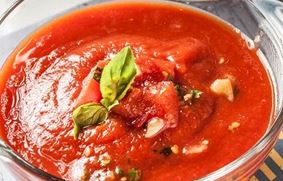Холодные супы лета 2018. Крем-суп из копченых томатов