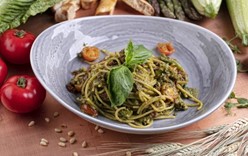 Весеннее, Овощное - Спагетти с брокколи и вялеными томатами