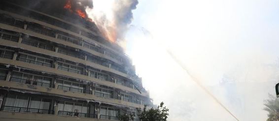 В Турции сгорел популярный отель