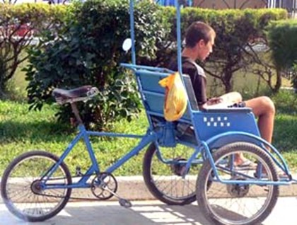 Велорикш выживают с Кипра