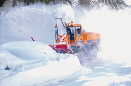В Мерибеле сигналы всех снегоуборочных машин заменены на «крик рыси»